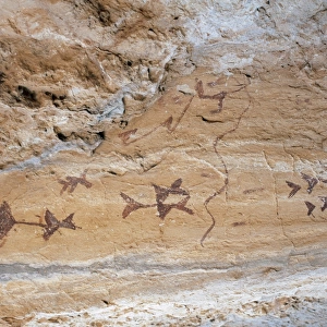 Mesolithic. Levantine style. Schematic painting. Cave of Los
