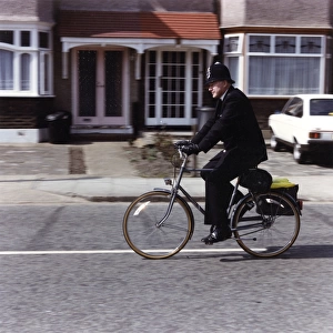 Metropolitan Police officer on his bicycle