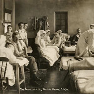 Military patients at Grove Hospital, Tooting Grove, Surrey