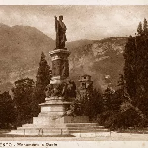Monument to Dante at Trento, Italy