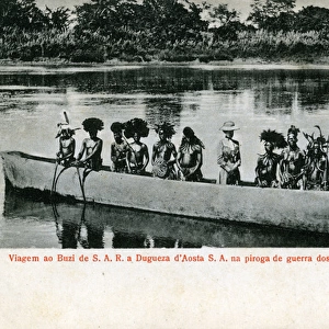 Mozambique - Native War Canoe