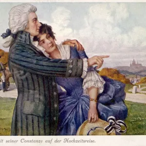 Mozart and Constanze on their honeymoon