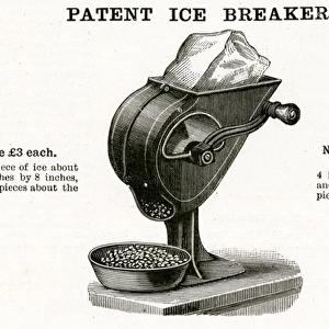 Mrs A. B Marshalls patent ice breaker 1899