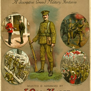 Music cover, For KIng & Country, by J Ord Hume, WW1
