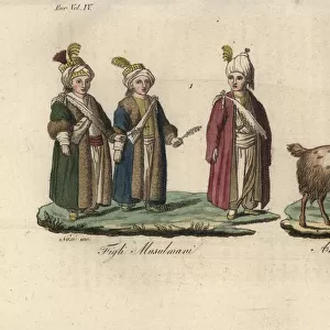 Muslim boys in the days before their circumcision, 1790