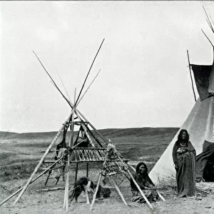 Native American encampment, Calgary, Canada
