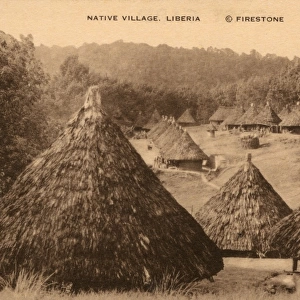Native village, Liberia, West Africa
