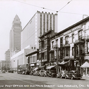New Post Office and Old Main Street, Los Angeles, USA