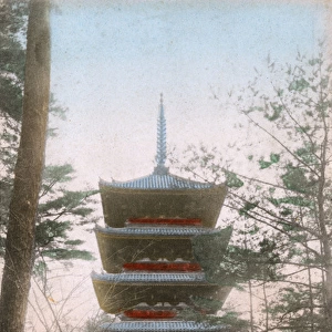 Ninna-jis Pagoda in Ukyo-ku, Kyoto, Kyoto Prefecture, Japan