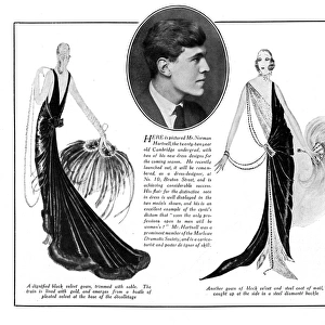 Norman Hartnell and dress designs, 1924