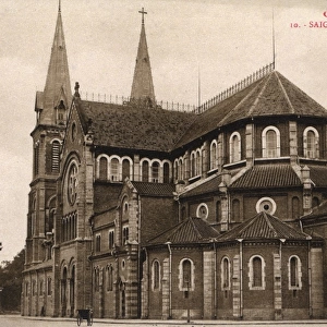 Notre Dame Cathedral, Saigon, Cochinchina (Vietnam)