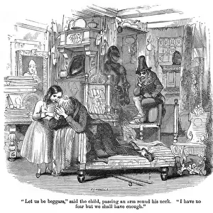 The Old Curiosity Shop, Nell and grandfather in the shop