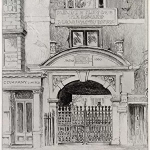 Old Gateway in Cripplegate, London. Date: 1903