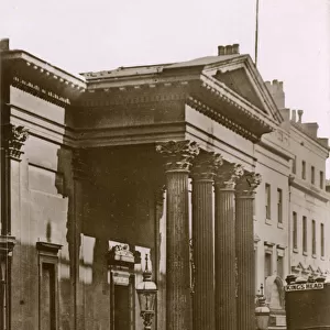 Old portico of the Society of Arts, New Street, Birmingham