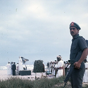 Omani man in uniform in Oman