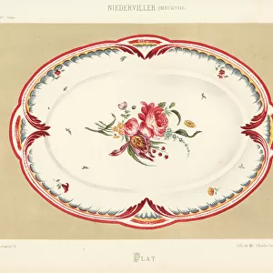 Oval platter from Niderviller, Lorraine