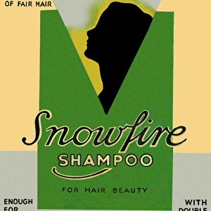 Package design, Snowfire Shampoo