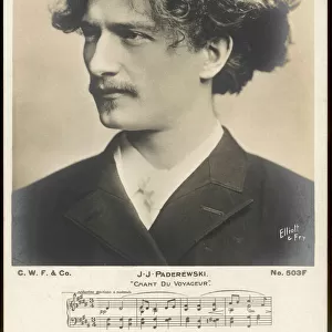 Paderewski / Postcard E&f