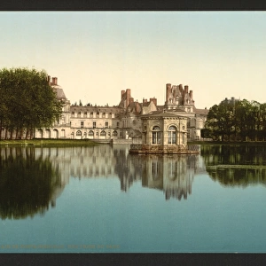 From the park, Fontainebleau Palace, France