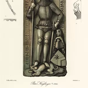 Peter Kreglinger in quilted armour, 14th century