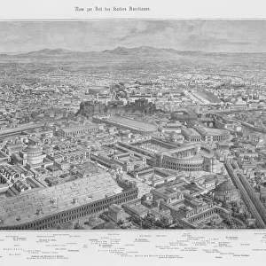 Pictorial reconstruction of Rome, Italy