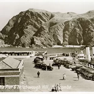 The Pier and Hillsborough Hill, Ilfracombe, Devon. Date: circa 1930s