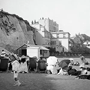 Pierrots on the beach at Broadstairs - early 1900s