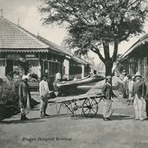 Plague Hospital, Bombay (Mumbai), India Date: circa 1908