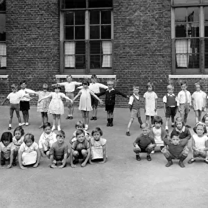 Playground scene, Junior School, East End of London
