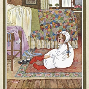 Poems of Childhood -- little girl getting dressed