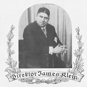 Portrait of James Klein director of the Komische Oper, Berlin (1928) Date: 1928