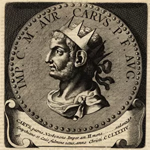 Portrait of Roman Emperor Carus