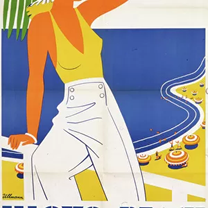 Poster advertising Illovo Beach, South Africa
