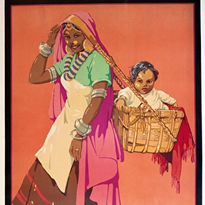 Poster advertising India, a Shillong Belle