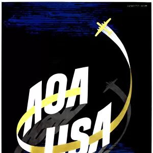 Poster, American Overseas Airlines