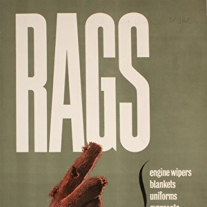 Poster requesting Rags for salvage