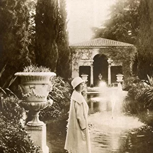 Princess Karageorgevitch at the Villa Fiorentiana, Cannes