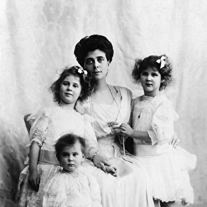Princess Nicholas of Greece and her daughters
