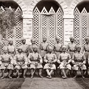 Punjabi, Baluchi and Afridi solders, British Army, c. 1905