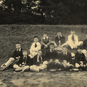 Pupils from Fretherne House School, c. 1902