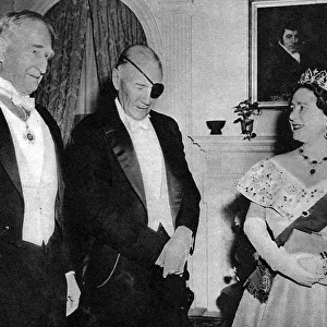 Queen Mother at the English Speaking Union Dinner, New York