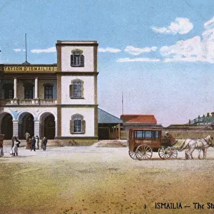 The Railway Station at Ismailia, Egypt