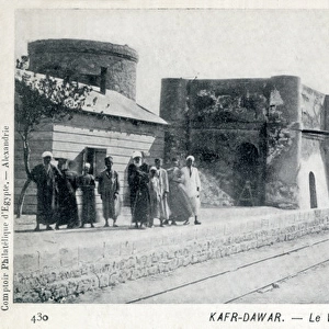 Railway station in Kafr el-Dawwar, Egypt