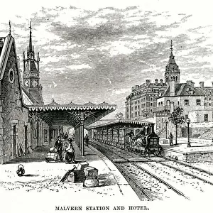 Railway station at Malvern, Worcestershire