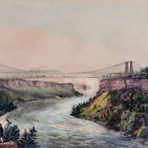 The Railway Suspension Bridge at Niagara Falls