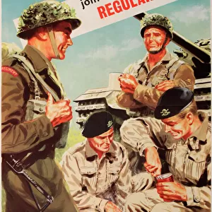 Recruitment poster, join the Regular Army