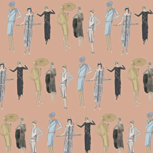 Repeating Pattern - Art Deco Women
