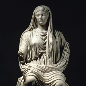 Roman statue of Livia Drusilla (58-29 AD). Marble. 14-19