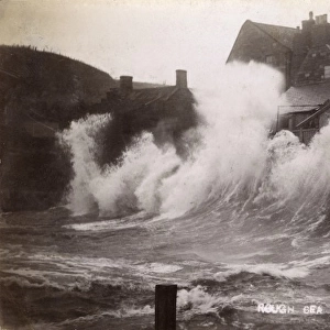 Rough Sea at Staithes, Yorkshire