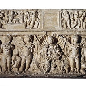 Sarcophagus of the Seasons. 3rd c. Detail depicting